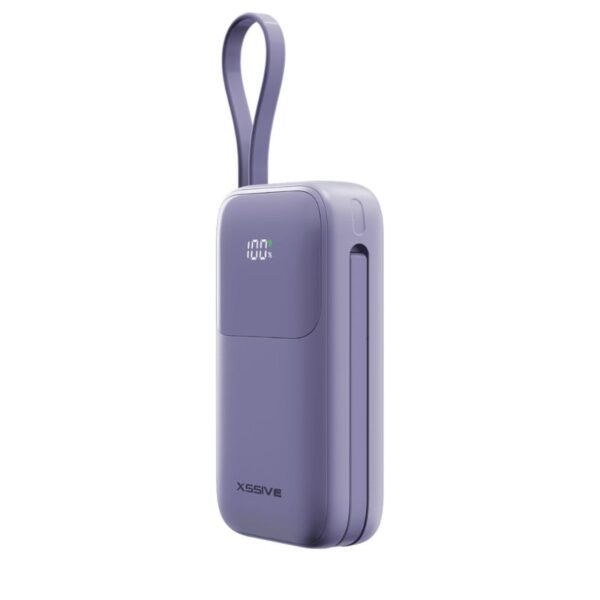 Batterie externe Xssive 10 000 mAh – Charge rapide PD 22,5W – XSS-PB37PU – Violet